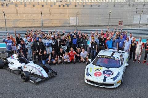 Une écurie de course